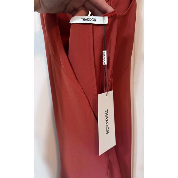 NWT Thakoon Rust Orange Slip Dress Size 4 - Picture 11 of 12